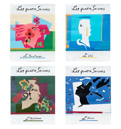 les quatre saisons yves saint laurent|Affiche.